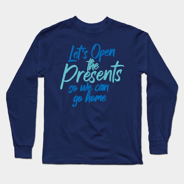 Let's Open The Presents Long Sleeve T-Shirt by Commykaze